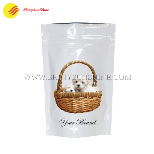 Custom Mylar pet food stand up pouch