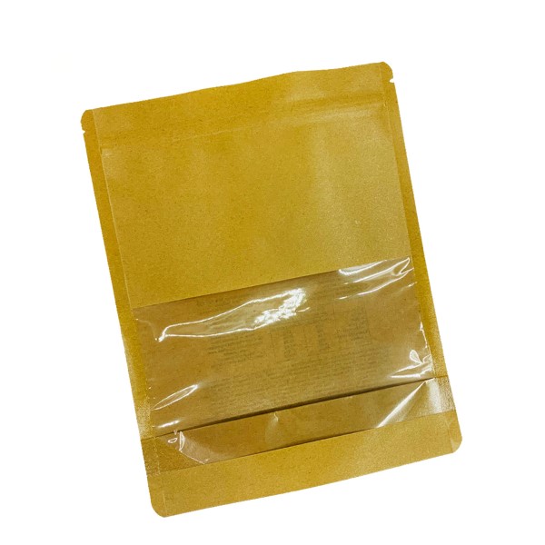ODM & OEM White Kraft Paper Stand Up Seal Sealing Zip Lock Ziplock