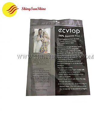 Custom 3 side sealed zip lock packaging printable bags for clothes