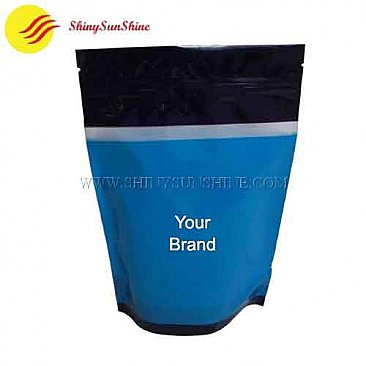 Custom printed your brand plastic zip lock stand up pouch