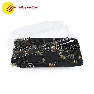 Custom plastic Sushi food packaging container boxes logos & design.