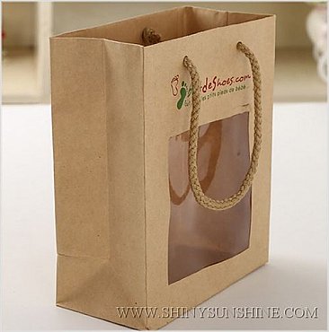 Shiny SunShine Custom paper shopping bags with logo design.