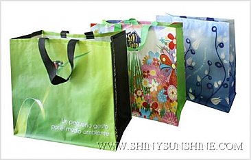 Custom PP Woven recycle bags with logo design.
