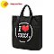 Custom fabric canvas cotton tote shopping bags with handles.