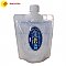 Custom plastic stand up liquid pouch with spout nozzle for juice packaging bags.