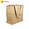 Custom Eco-friendly large jute tote shopping bags with handles.